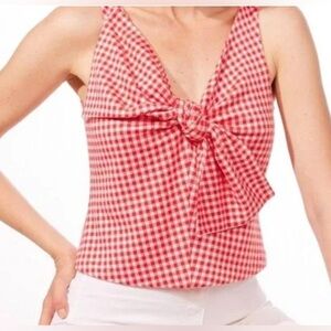 Eva Franco - Red Gingham Bow Top